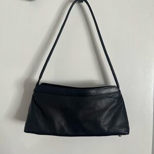 Black Leather Shoulder Bag